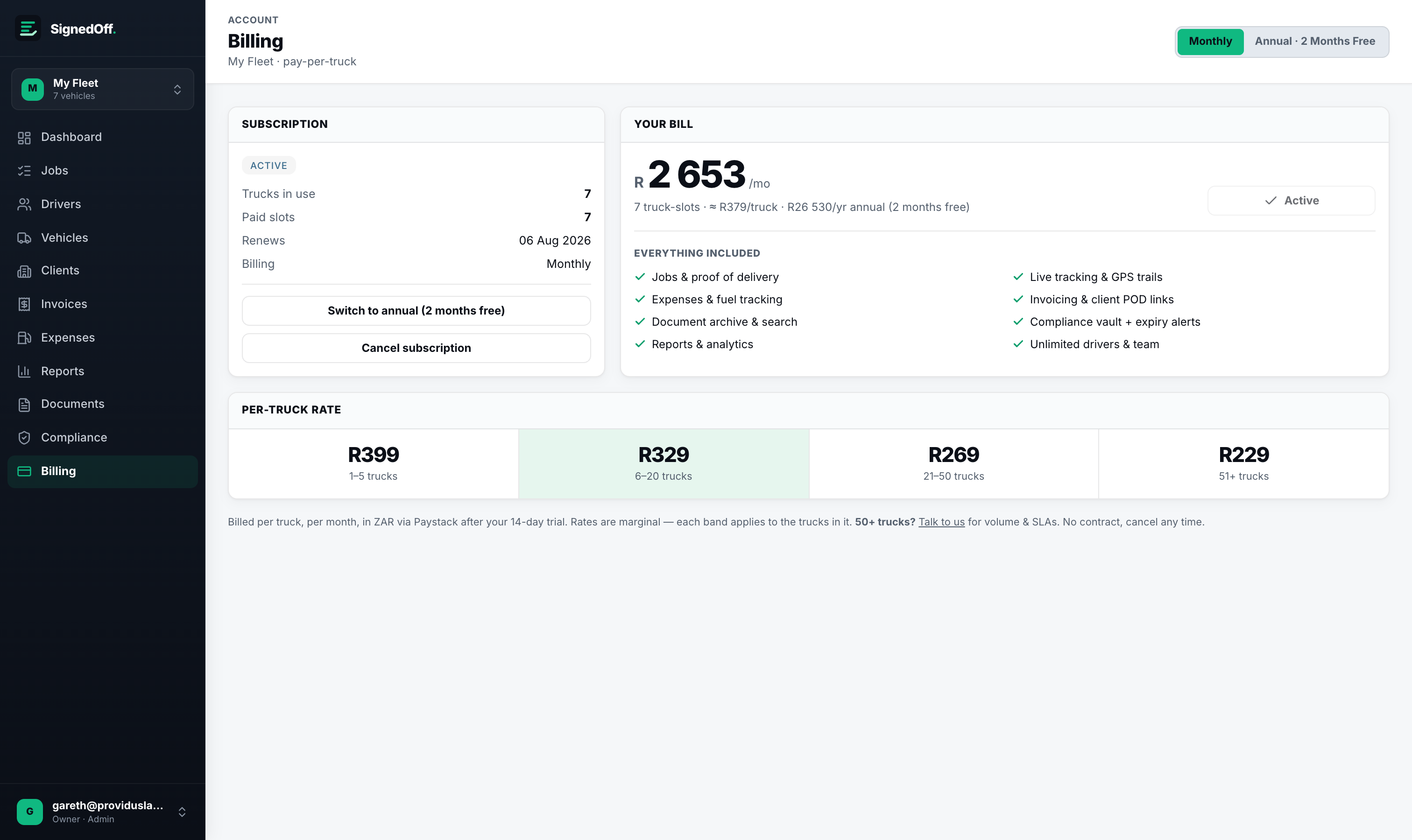 Simple billing